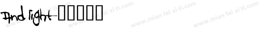 and light字体转换